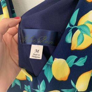 lemon printed romper